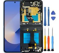 Foufinin for Samsung Galaxy Z Flip 6 Screen Replacement for Samsung Z Flip 6 5G Screen Replacement with Frame SM-F741W SM-F741U LCD Display Touch Digitizer Assembly with Tools Black 6.7 Inch