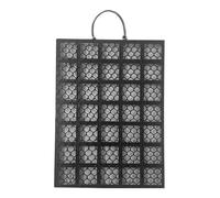 Fougère Cornuta Wall Plant Holder | Vertical Stand 22-37x16-27 cm, PP & Iron | Panel for Orchids Indoor and Outdoor | Botanical Hanger for Ferns, Orchids and Home Gardens | Black