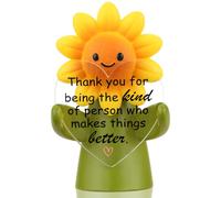 FOUGSTA Improvement Catalyst Sunflower Figurine, Positive Force Gift for Women, Men, Better Maker Present for Friend, Constructive Presence Desk Decor for Coworker, XXX29