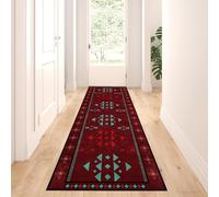 Fouiunler Southwestern Runner Rug Native American Western-Style Kitchen Rugs 3.3x10ft Runners are Easy to Clean Rustic Decorative Entryway Runner Rugs for Indoor Corridor Laundry Room Rug