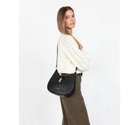 Foulonné Milano Shoulder Bag in Leather Black