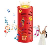 FOUNCY Bubble Making Machine, New Year's Eve 10 Hole Fireworks Bubble Making Toy, Fireworks Bubble Making Machine with Light and Sound,