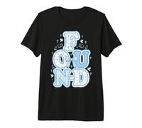 Found Christian Coquette Bow Pastel Blue Aesthetic Premium T-Shirt
