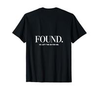 Found Christian He Left The 99 For Me Backprint T-Shirt