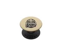 Found In Christ Christian Faith Cross Emblem PopSockets Adhesive PopGrip