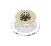 Found In Christ Christian Faith Cross Emblem PopSockets PopGrip for MagSafe