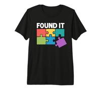 Found It Jigsaw Puzzle Piece Solver Completion Premium T-Shirt