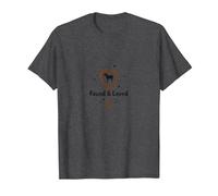 Found & Loved: He Left The 99 to Find Me Sheep Heart T-Shirt, Men, Dark Heather Grey, XXL