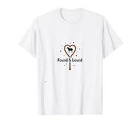 Found & Loved: He Left The 99 to Find Me Sheep Heart T-Shirt, Men, White, M