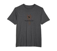 Found & Loved: He Left The 99 to Find Me Sheep Heart T-Shirt, Men's Big and Tall, Dark Heather Grey, 4X Tall