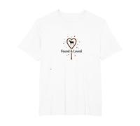 Found & Loved: He Left The 99 to Find Me Sheep Heart T-Shirt, Men's Big and Tall, White, 4X Tall