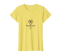 Found & Loved: He Left The 99 to Find Me Sheep Heart T-Shirt, Women, Lemon, M