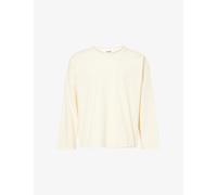 Found Mens Found Inside-Out Reversed Long-Sleeve Cotton-Jersey T-Shirt Off-White L
