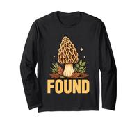 Found Morel Mushroom Forager Modern Icon Long Sleeve T-Shirt