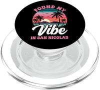 Found My Vibe in San Nicolas Aruba Retro Sunset PopSockets PopGrip for MagSafe