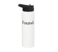 Found Sheep Tshirt Christian Psalm 23 Lamb Jesus Bible Faith Stainless Steel Insulated Water Bottle