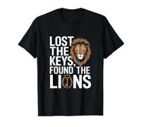 Found The Lions Funny Zookeeper Zoologist Zoo Value Graphic T-Shirt, Men, Black, S