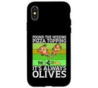 Found the Missing Pizza Topping It’s Always Olives Lover Case for iPhone X/XS