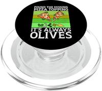 Found the Missing Pizza Topping It’s Always Olives Lover PopSockets PopGrip for MagSafe