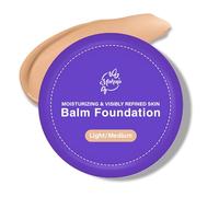 Foundation Balm - Hydrating Skin Support for Mature Skin, Buildable Medium Coverage with Radiant Finish, Hypoallergenic Vegan Formula, Climate-Adapting Texture (Light/Medium)