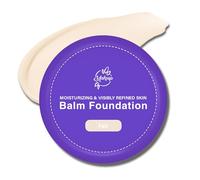 Foundation Balm - Hydrating Skin Support for Mature Skin, Buildable Medium Coverage with Radiant Finish, Hypoallergenic Vegan Formula, Climate-Adapting Texture (Fair)