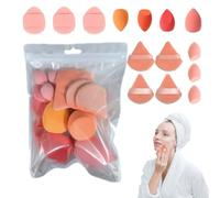 Foundation Blender Sponge - Makeup Applicator, Precision Foundation Tool | Multi-Color Puff Set, Soft Sponge For Foundation Cream, Makeup