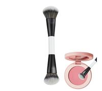 Foundation Brush - 7 Inch Applicator | Wood Blending Tool - Angled Round Top Synthetic Bristles for Smooth Liquid Cream Makeup Powder Concealer Contour Delivering Precise Portable Beauty Results Anyti