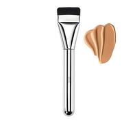 Foundation brush BUTIYO Liquid Flat Makeup Brush for Foundation, Liquid Mask brush, Cream,Concealer, Ultra thin,1 pc (Silver) FB034