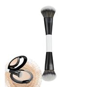 Foundation Brush - Dense Bristles Round Angled Head | Loose Powder Brush Makeup Tools | For Powder Contour Concealer Bronzing Women Home Travel Party Stage
