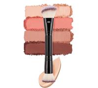 Foundation Brush, Double Ended Hair Makeup Brush, Cream Contour Brush For Travel Foundation For Liquid, Powder, Concealer, Cream The brush will not overwhelm your routine