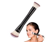 Foundation Brush - Double Ended Powder Brush, Blending Soft Bristle | Benunni Professional Angled Makeup Application and Makeup Fluids for Makeup - Free for fa