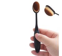 Foundation Brush, Oval Toothbrush Style Liquid Makeup Applicator With Dense Synthetic Bristles Ergonomic Handle Professional Powder Makeup Blender For Seamless Liquid Foundation Blending