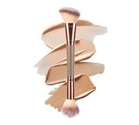 Foundation Brush - Versatile Double Ended - Blush Bronzer Blusher Brush - Powder Contour Cheeks Women Beginners Travel