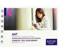 FOUNDATION CERTIFICATE IN ACCOUNTING SYNOPTIC TEST ASSESSMENT - POCKET NOTES