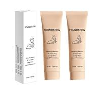 Foundation Colour Changing, PH-Controlled Colour-Adjusting Foundation with Buildable Coverage, Moisturising and Skin-friendly, Ideal for Sensitive Skin (2 Pieces)