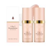 Foundation Colour Changing with SPF 50, 4-in-1 All-Day Flawless Concealer Foundation Make-up, Colour Changing for Mature Skin, Skin Care with Anti-Ageing Colour Changing for All Skin Tones (2 Pieces)