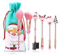 Foundation Contour Brush, Cosmetic Brush Set, Beauty Tool Set, Holiday Makeup Brushes, Face Blush Brush, Professional Blending Brush, Christmas Cosmetic Set, Face Contour Brush, Makeup Lip Brush, Make