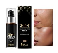 Foundation Cream 30 ml - Portable Turbidity Corrector Base Cream Lightweight Make-Up For The Face Women Ladies Girlfriend Daily Use Multipurpose Outdoor Indoor Utility Premium