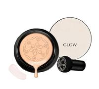 Foundation Cushion Concealer, 2026 New Mushroom Head Air Cushion CC Cream, BB Cream Face Makeup Foundation, Moisturizing Concealer Brighten Long-Lasting for All Skin Types(Lvory)