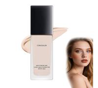 Foundation For Women Over 60, Face Foundations, Waterproof Full Coverage Foundation For Mature Skin, Soft Matte Oil Control Concealer, Lightweight And Long Lasting Makeup (Ivory)