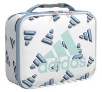 adidas Foundation Insulated Lunch Bag for Men and Women, 3D AOP White/Clear Sky Blue/Semi Flash Aqua Blue, One Size