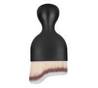 Foundation Makeup Brush Curving Wine Glass Shape Face Blush Base Multifunctional Makeup Brush for Blending Liquid, Cream or Flawless Powder Foundation(grey)
