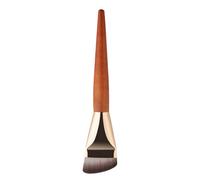 Foundation Makeup Brush - Flat Top Design, Professional Face Contour Tool, Dense Smooth Bristles | Liquid Cream Powder Makeup Application For Studio Salon Home Beauty Use Wooden Handle Finish Skin