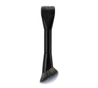 Foundation Makeup Brush, Premium Double-Ended Contour Brush, Flat/Angled Top For Blending Liquid Concealer Cream Blush
