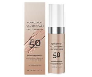 Foundation Makeup, Color Changing Concealer, Waterproof Lightweight Cream with Radiance, Skin Care Blend with Gentle Touch, Personal Beauty Item, Day Night Support for Women Party Date Offices