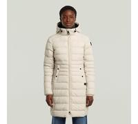 Foundation Padded Long Jacket - White - Women XXS