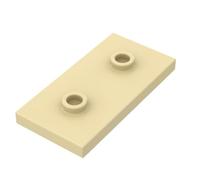 Foundation Plate 2X4 Eight Turn 2 Plate 20PCS Compatible with Lego GDS-90201 Classic Bulk Toy MOC Color:Tan