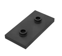 Foundation Plate 2X4 Eight Turn 2 Plate 20PCS Compatible with Lego GDS-90201 Classic Bulk Toy MOC Color:Black