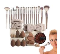 Foundation Powder Blush Concealer Contour Brush | 40 Pieces Make Up Brush Set - Foundation Brush Set | Make Up Applicators Foundation Brush - Tool Set for My Beauty Salon