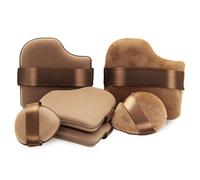 Foundation Sponges, 6-Piece Square and Triangle Makeup Applicators, Fluffy Cushion Puffs for Liquid and Powder (Chocolate)
